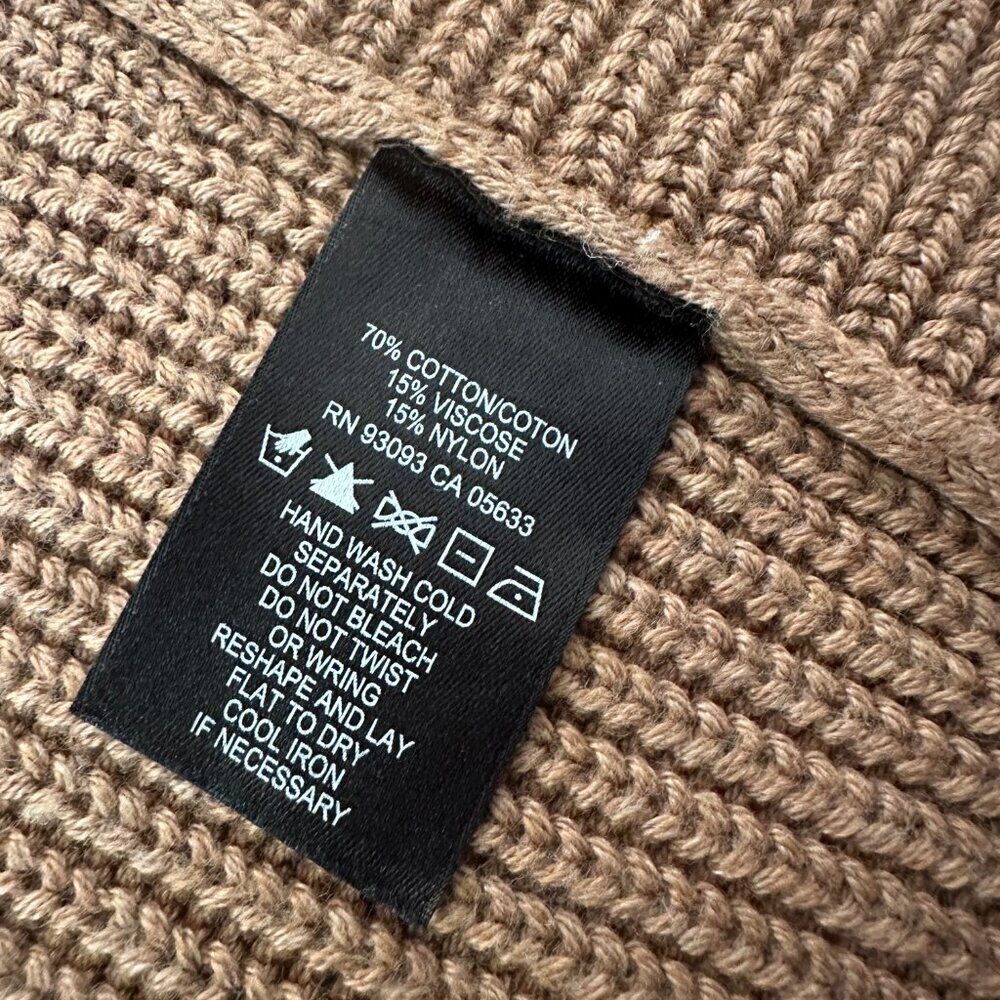 Nic + Zoe Open Sweater Cardigan Sleeveless Topper Women's LARGE Tan Neutral - Picture 6 of 6